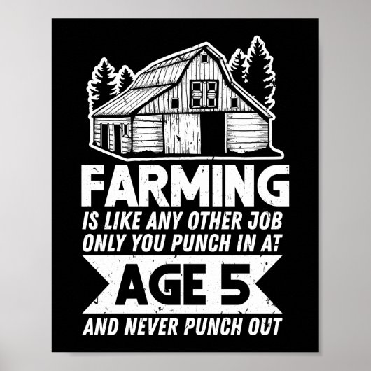 Poster Fermier Vous Agricole Passez À 5 Ans Et Jamais (Devant)
