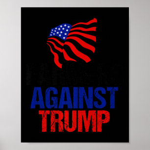 Poster Fermiers contre Trump Anti Donald Trump American F