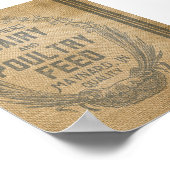 Poster Fermiers Volailles Laitières Boucles de Sacs (Coin)