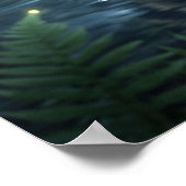 Poster Fern Raccoon Forest Mischief (Coin)