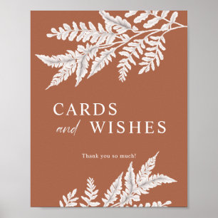 Poster Fern Symbole moderne Cartes et voeux