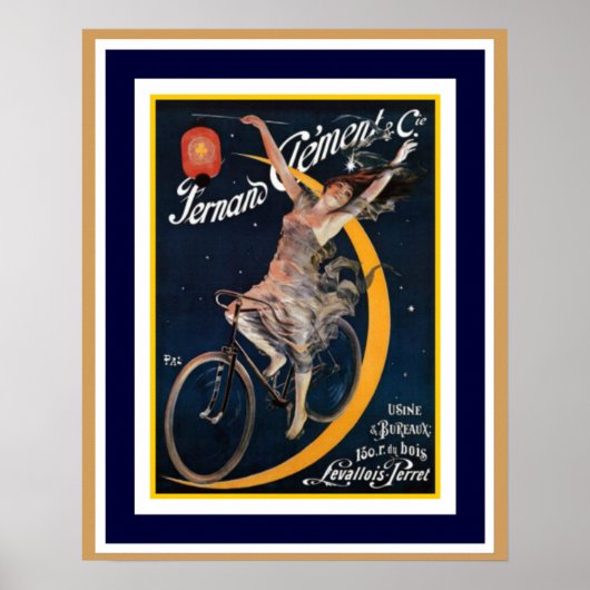 Poster Fernano Clement Annonce Vintage Vélo 16 x 20 (Devant)