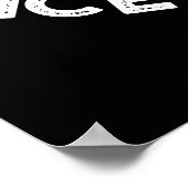 Poster Fernilla Crème glacée Crème Plante Pun Dark BG (Coin)