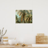 Poster Ferns Palm Tree Antiquité Botanique Ferns Art (Cuisine)