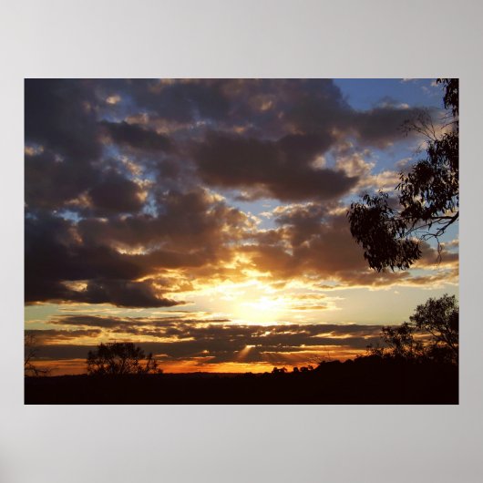 Poster Ferntree Gully Sunset (Devant)
