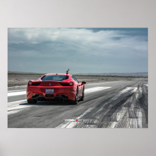 Poster Ferrari 458 Italie prête à emballer