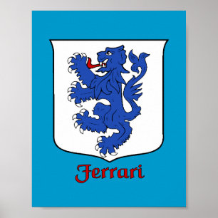 Poster Ferrari Family Shield Print
