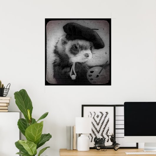 Poster Ferret (Bureau à domicile)