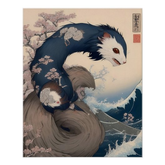 Poster Ferret - Japan (Devant)