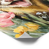 Poster Ferret souriant - Aquarelle douce P (Coin)