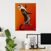 Poster Ferret suspendu (Bureau à domicile)