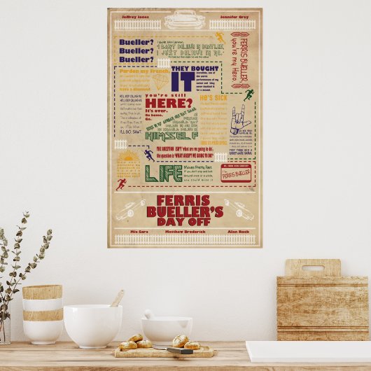 Poster Ferris Bueller (Cuisine)