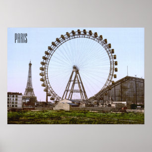 Poster Ferris Wheel à Paris (1900)