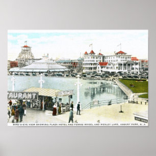 Poster Ferris Wheel, Asbury Park, NJ Vintage