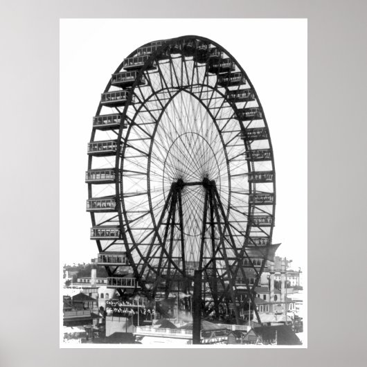 Poster Ferris Wheel au salon mondial de Chicago (Devant)