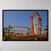 Poster Ferris Wheel & Rollercoaster (Devant)
