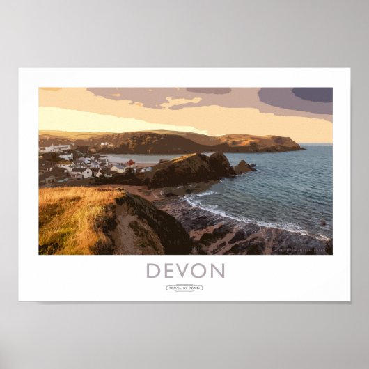 Poster ferroviaire Devon (Devant)