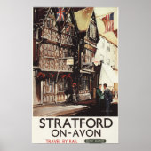 Poster ferroviaire Garrick Inn and Harvard House (Devant)