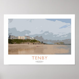 Poster ferroviaire Tenby