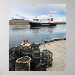Poster Ferry à Islay en Ecosse