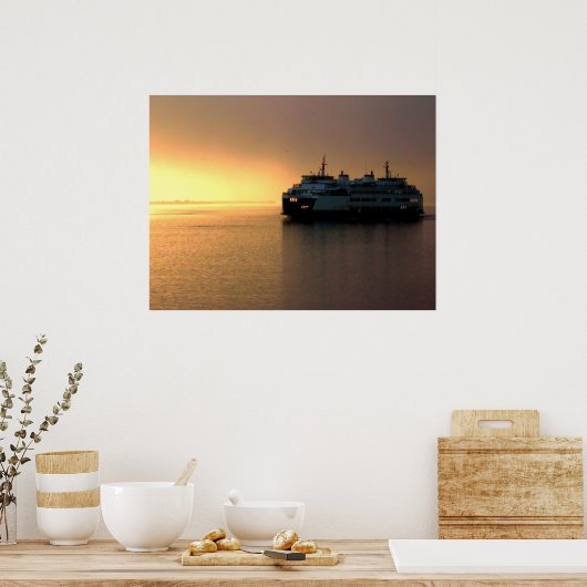 Poster Ferry et brouillard (Cuisine)