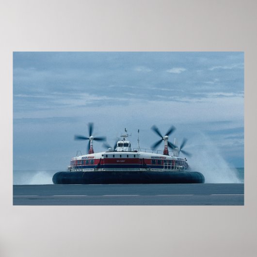 Poster Ferry Hoverspeed, Anglais Channel (Devant)