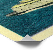 Poster Ferry Kalakala, Puget Sound, Monts Olympiques (Coin)