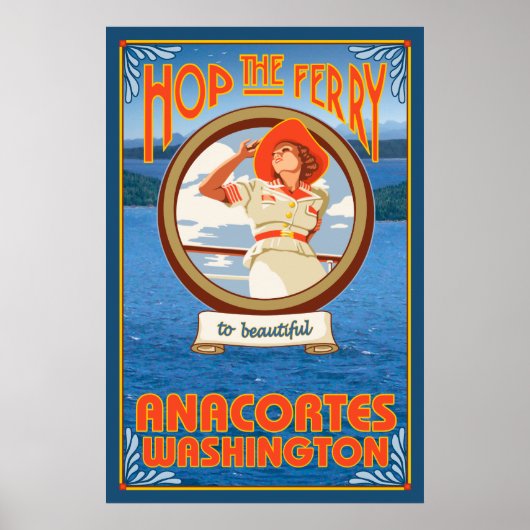 Poster Ferry pour femme - Anacortes Washington (Devant)