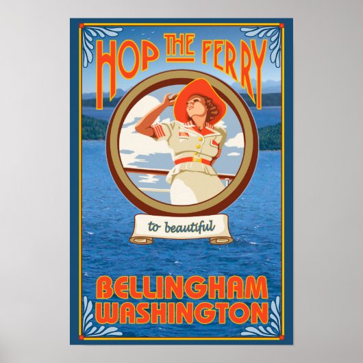 Poster Ferry pour femme - Bellingham, Washington (Devant)