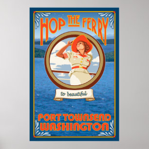 Poster Ferry pour femme - Port Townsend Washington
