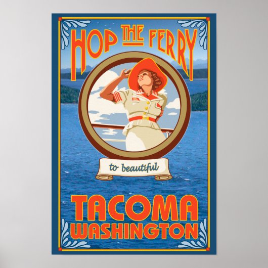 Poster Ferry pour femme - Tacoma, Washington (Devant)