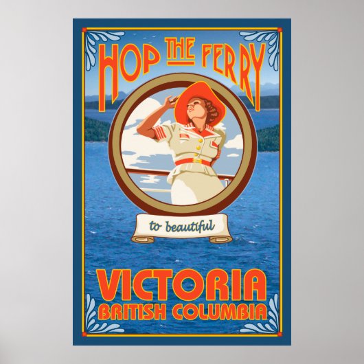 Poster Ferry pour femme - Victoria (C.-B.) Canada (Devant)