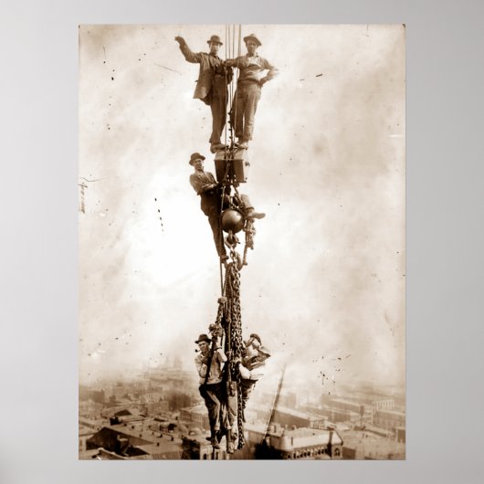 Poster Fers à béton dévalent (Devant)