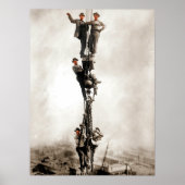 Poster Fers de construction descendent (Devant)