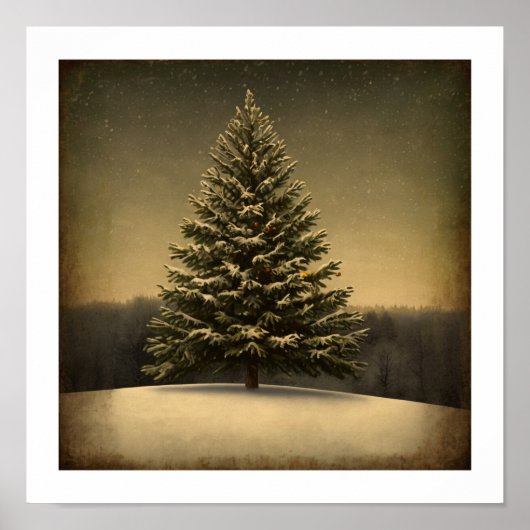 Poster Festif Arbre de Noël (Devant)