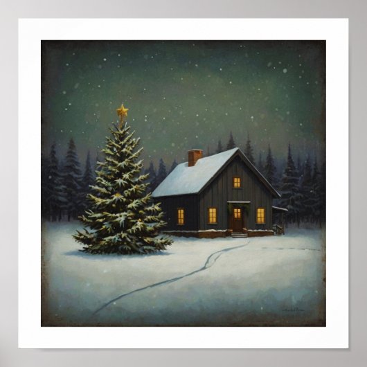Poster Festif Arbre de Noël (Devant)