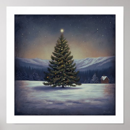 Poster Festif Arbre de Noël (Devant)