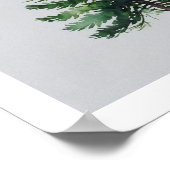 Poster Festif Arbre de Noël (Coin)