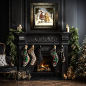 Poster Festif : Joyeux Père Noël Noir