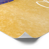 Poster Festif Orange Noël Cute Cat Café Mur Art (Coin)