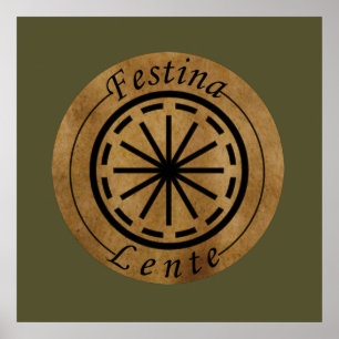 Poster Festina lente