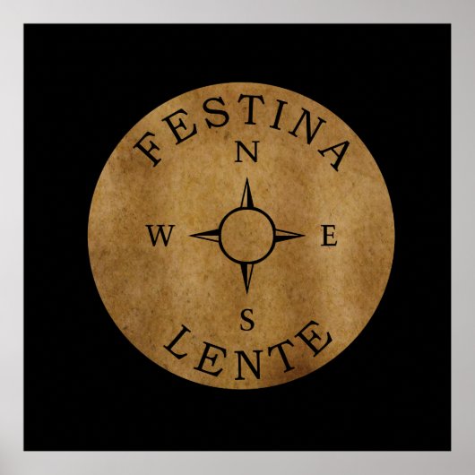 Poster festina lente (Devant)