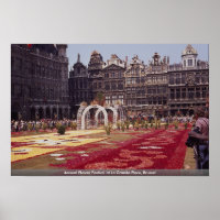 Festival annuel des fleurs à La Grande Place, Brux