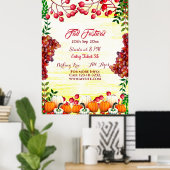 Poster Festival d'automne Berries d'automne Raisins Citro (Bureau à domicile)