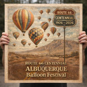 Poster Festival de Ballons d'Albuquerque Route 66