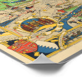 Poster Festival de Britain : Guide to London Map (Coin)