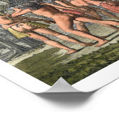 Poster Festival de danse des Indiens Camacani, Brésil, (Coin)