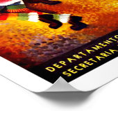 Poster Festival de danse Oaxaca vintage Mexique Voyage (Coin)