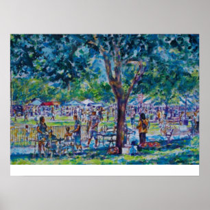 POSTER FESTIVAL DE JUNETEENTH - PARC ROUGE D'ANN ARBOUR