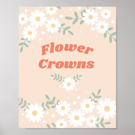 Poster Festival de musique Daisy Flower Crown Print (Devant)